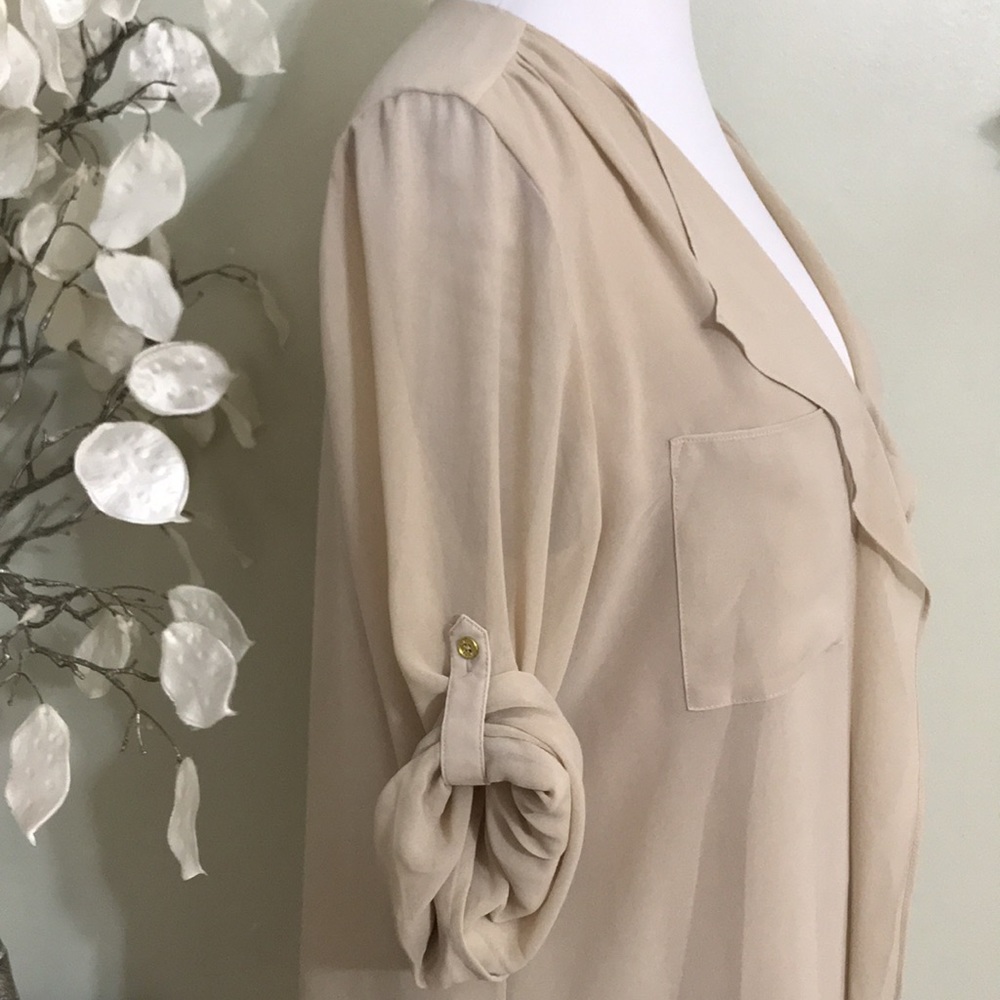 CALVIN KLEIN BROWN BLOUSE - Picture 4 of 5